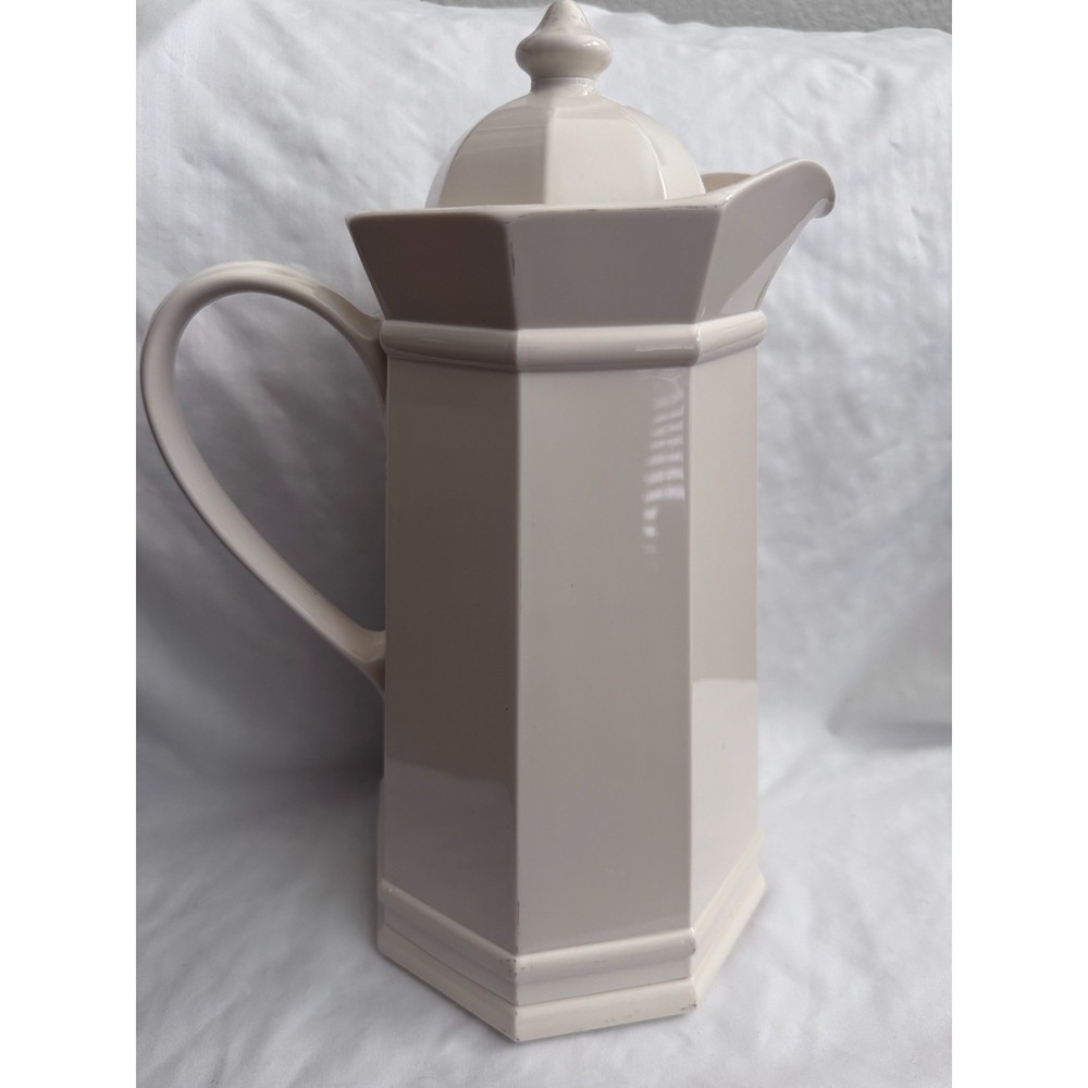 PFALTZGRAFF Heritage White 1L Plastic Cup Coffee Pot Beverage Server AK Das & Co